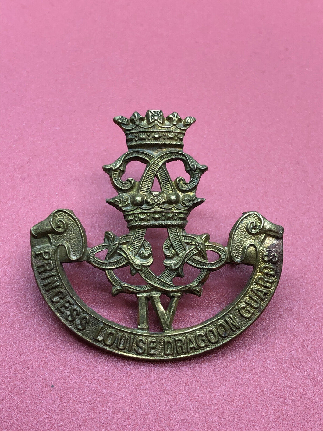 Original WW2 Canadian Army 4th Princess Louise Dragoon Guards Cap Badge