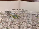 Original WW2 British Army GSGS OS Map of Great Britain - Stoke on Trent - The Militaria Shop