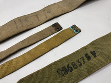 Load image into Gallery viewer, Original WW2 British Army 37 Pattern Canvass L Straps Set
