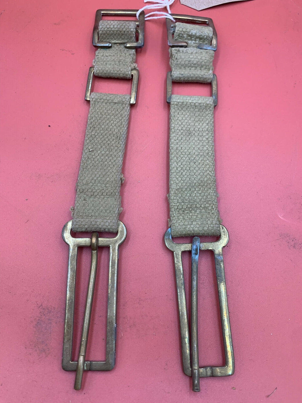 Original WW2 British Army 37 Pattern Webbing Brace Adaptors Pair