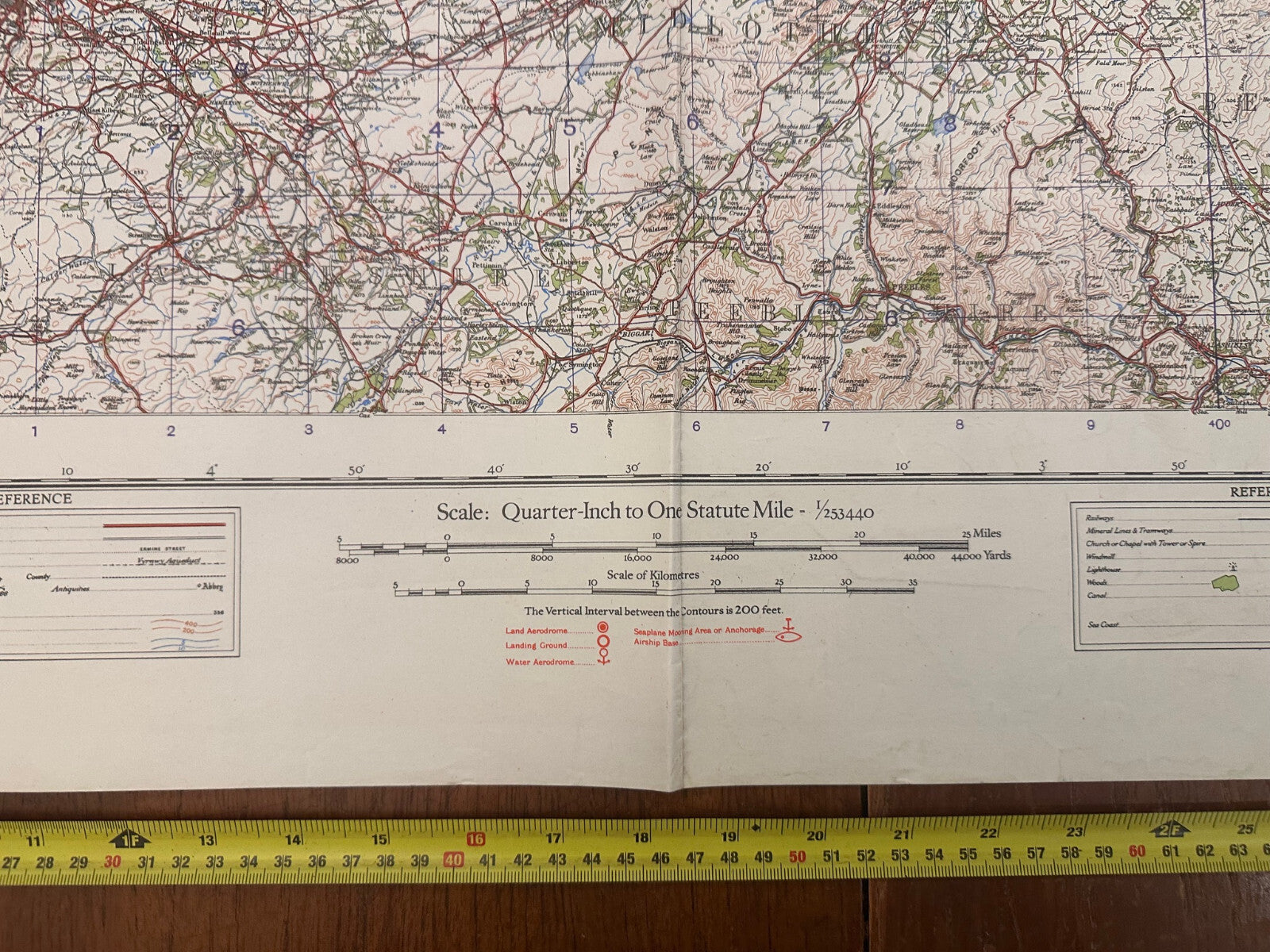 Original WW2 British Army RAF Navy Base Map of Scotland - The Forth, Clyde & Tay - The Militaria Shop
