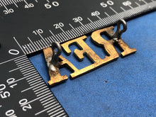 Load image into Gallery viewer, Original WW1 Brass British Army Shoulder Title - RFA Royal Field Artillery
