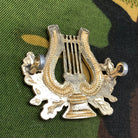Original British Army Regimental Cap Badge - Bandsman Lyre - The Militaria Shop