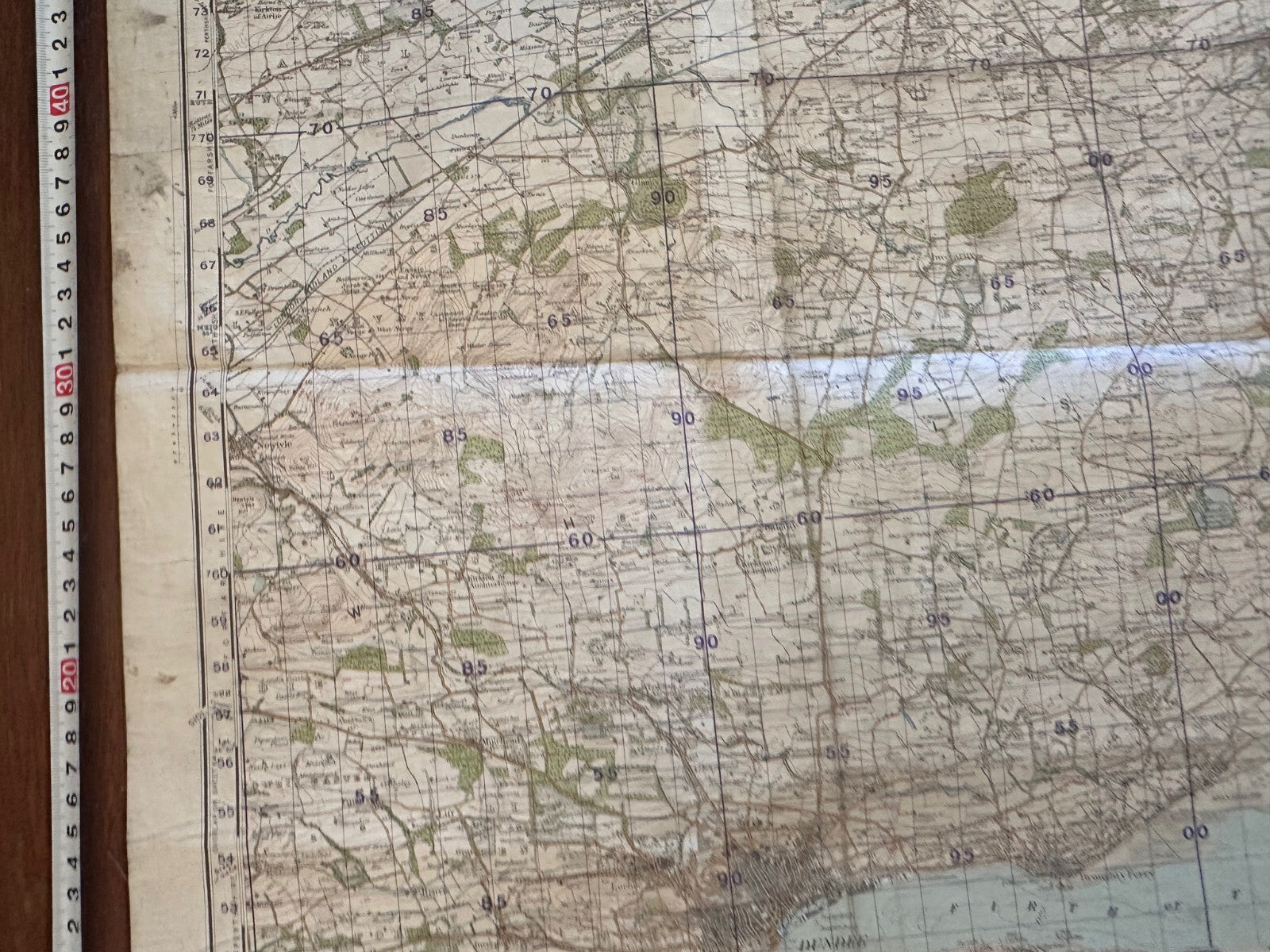 Original WW2 British Army GSGS Map of Scotland - Arbroath & Montrose - The Militaria Shop