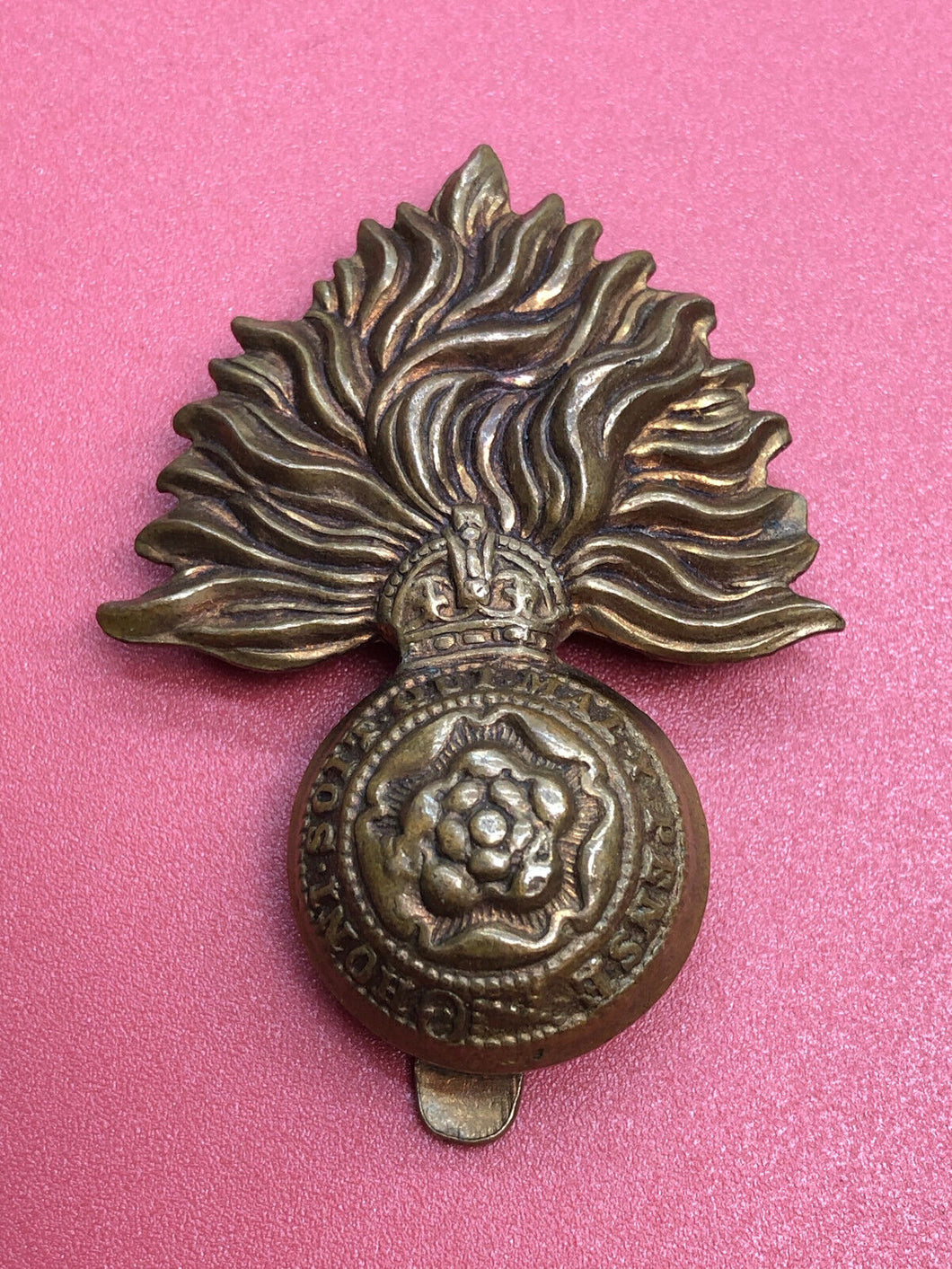 Original WW2 British Army Cap Badge - Royal Fusiliers