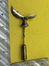 Load image into Gallery viewer, Original WW2 British Home Front / RAF Eagle Hallmarked Silver Tie Pin Badge
