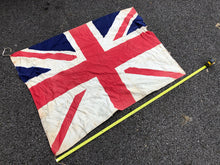 Load image into Gallery viewer, Original WW2 British Union Jack Flag  - Craft Paper Parts - 107cm x 78cm
