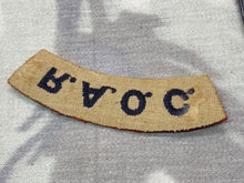 Load image into Gallery viewer, British Army - Royal Army Ordnance Corps RAOC Shoulder Title
