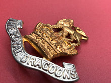 Load image into Gallery viewer, British Army Cap Badge - Victorian Crown The Royal Dragoons Reproduction
