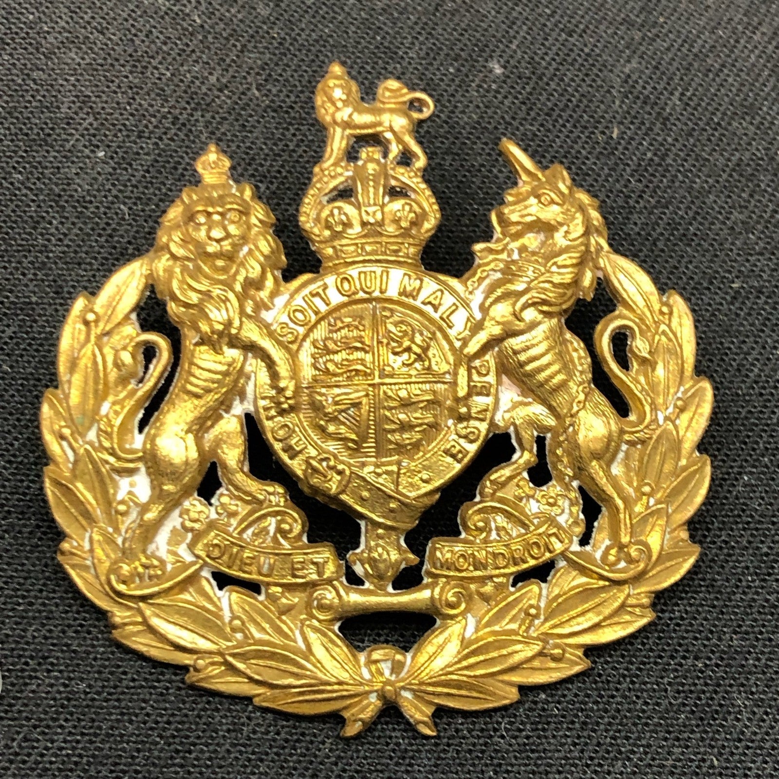 Original WW2 Canadian Army Cap Badge - Royal Army Ordnance Corps Conductors - The Militaria Shop