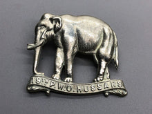 Charger l&#39;image dans la galerie, WW2 British Army 19th Prince of Wales Own Hussars Cap Badge
