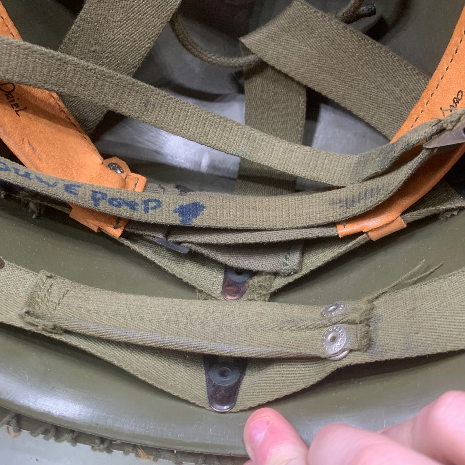 Genuine Dutch Army M53 Euroclone of US M1 Camouflaged Helmet & Liner Set - The Militaria Shop