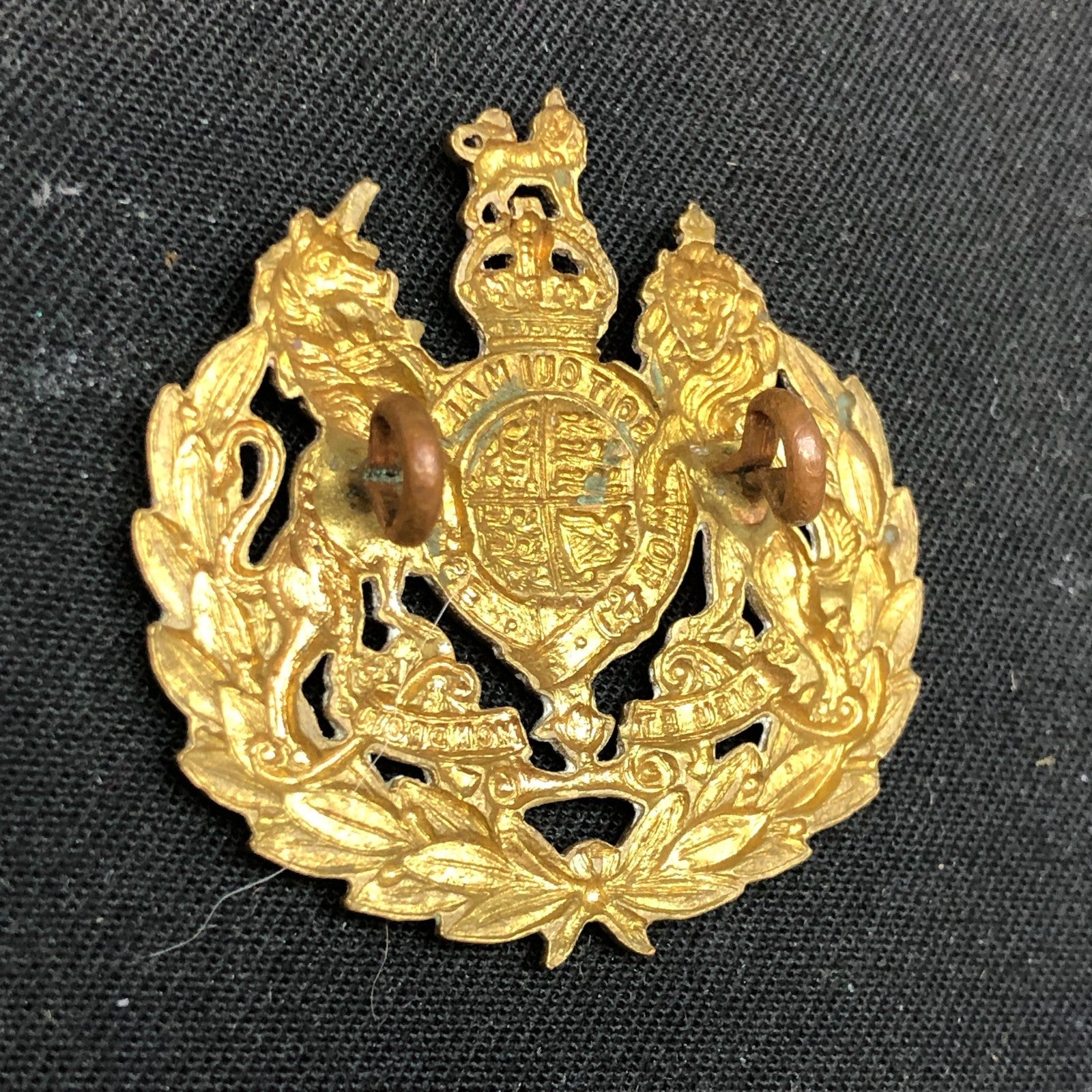 Original WW2 Canadian Army Cap Badge - Royal Army Ordnance Corps Conductors - The Militaria Shop