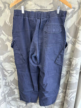 Load image into Gallery viewer, Genuine British Royal Navy Surplus Combat Trousers Navy Blue - 80/96/112
