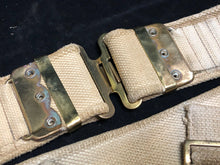 Load image into Gallery viewer, Original WW2 British Army 37 Pattern Economy Pattern Combat Belt - 36&quot; Waist
