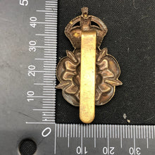 Load image into Gallery viewer, Original WW2 British Army Cap Badge - Queen&#39;s Own Yorkshire Dragoons - The Militaria Shop
