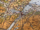 Original WW2 British Army RAF Navy Base Map of Scotland - The Eastern Highlands - The Militaria Shop
