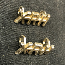 Load image into Gallery viewer, Original British Collar Badge Pair - 10th Royal Hussars - The Militaria Shop
