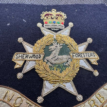 Load image into Gallery viewer, British Army Bullion Embroidered Blazer Badge - Notts &amp; Derby Sherwood Foresters
