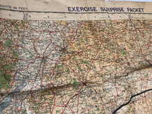 Charger l&#39;image dans la galerie, Original British Army GSGS Map - Exercise Surprise Packet - Hampshire / Dorset
