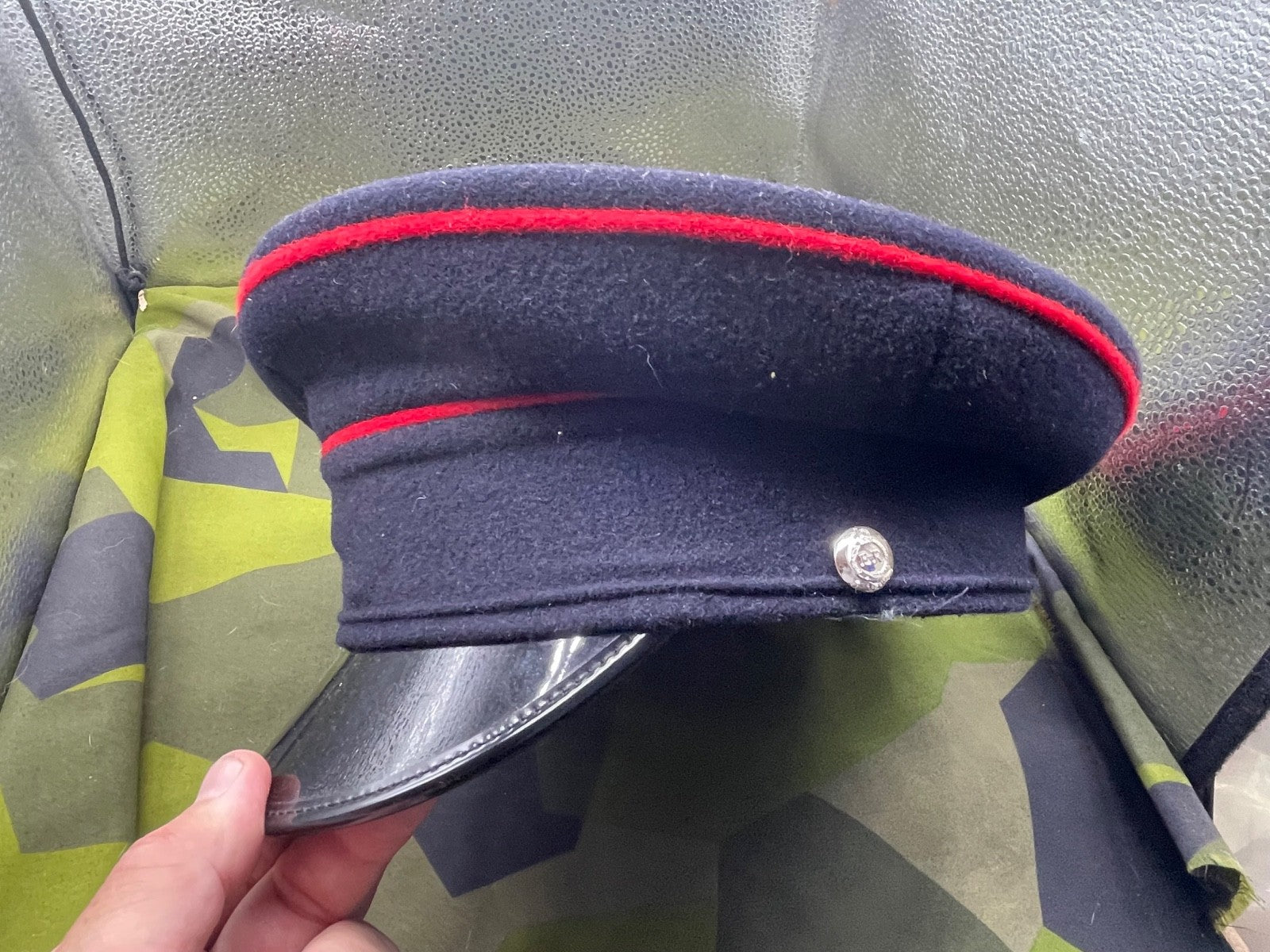 Original British Army Royal Engineers Peaked Cap - Size 57cm - The Militaria Shop