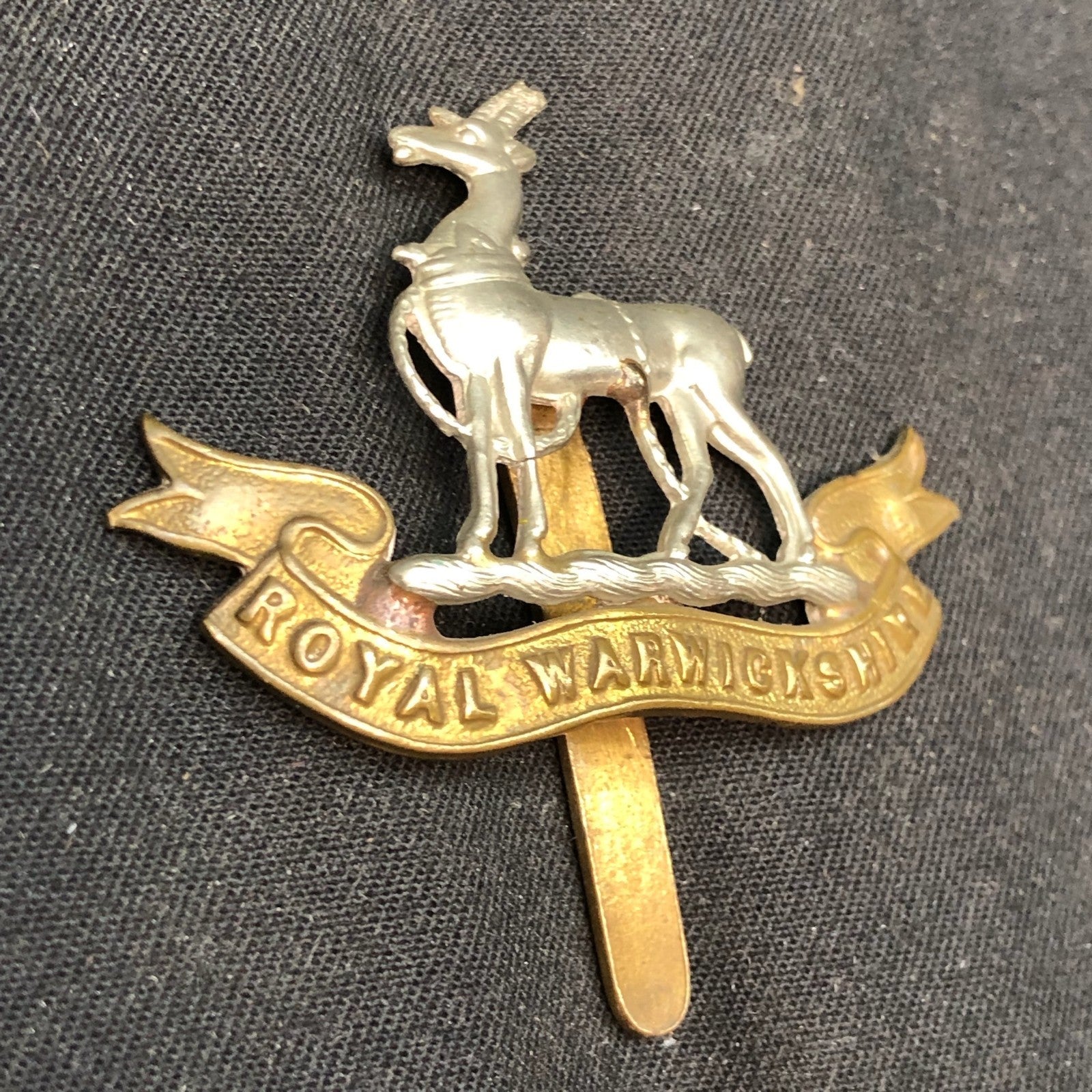 Original WW2 British Army Cap Badge - Royal Warwickshire Regiment - The Militaria Shop