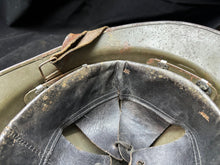 Load image into Gallery viewer, Original WW2 French Army M1926 Adrian Helmet Complete with Liner &amp; Chinstrap
