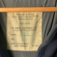 Load image into Gallery viewer, Genuine British Royal Air Force RAF 1972 Pattern Raincoat Jacket - Size 182/92
