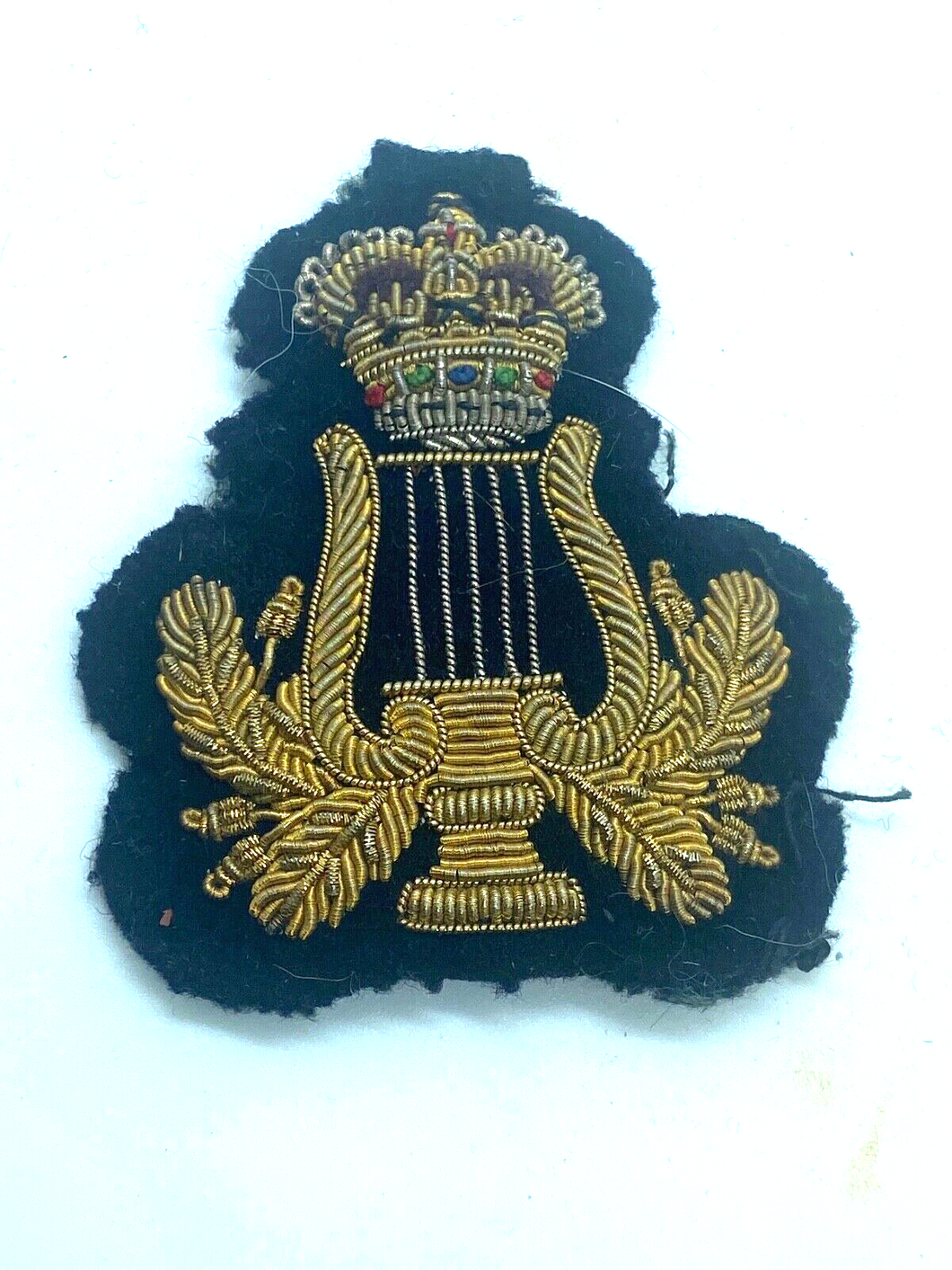 Original British Army Musicians Dress Uniform Bullion Sleeve Badge