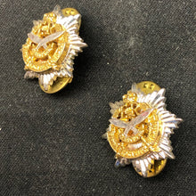 Load image into Gallery viewer, Original British Collar Badge Pair - Queens Own Gurkha Logistics Regiment - The Militaria Shop
