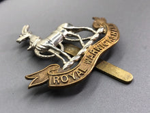 Load image into Gallery viewer, Original WW1 British Army Cap Badge - Royal Warwickshire
