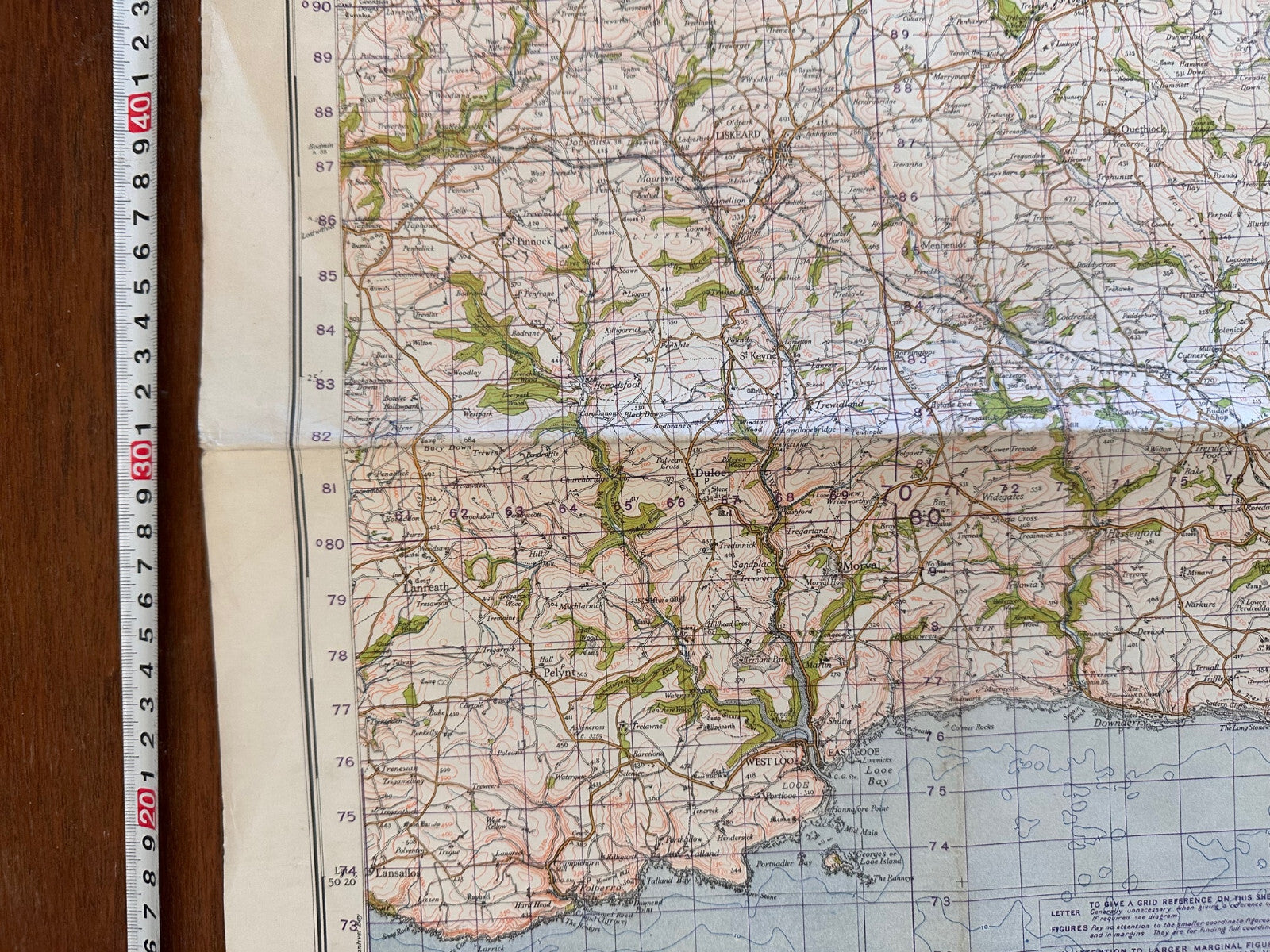 Original WW2 British Army GSGS OS Map England - Plymouth - The Militaria Shop