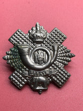 Load image into Gallery viewer, Original WW2 British Army Highland Light Infantry Scottish Regiment Cap Badge
