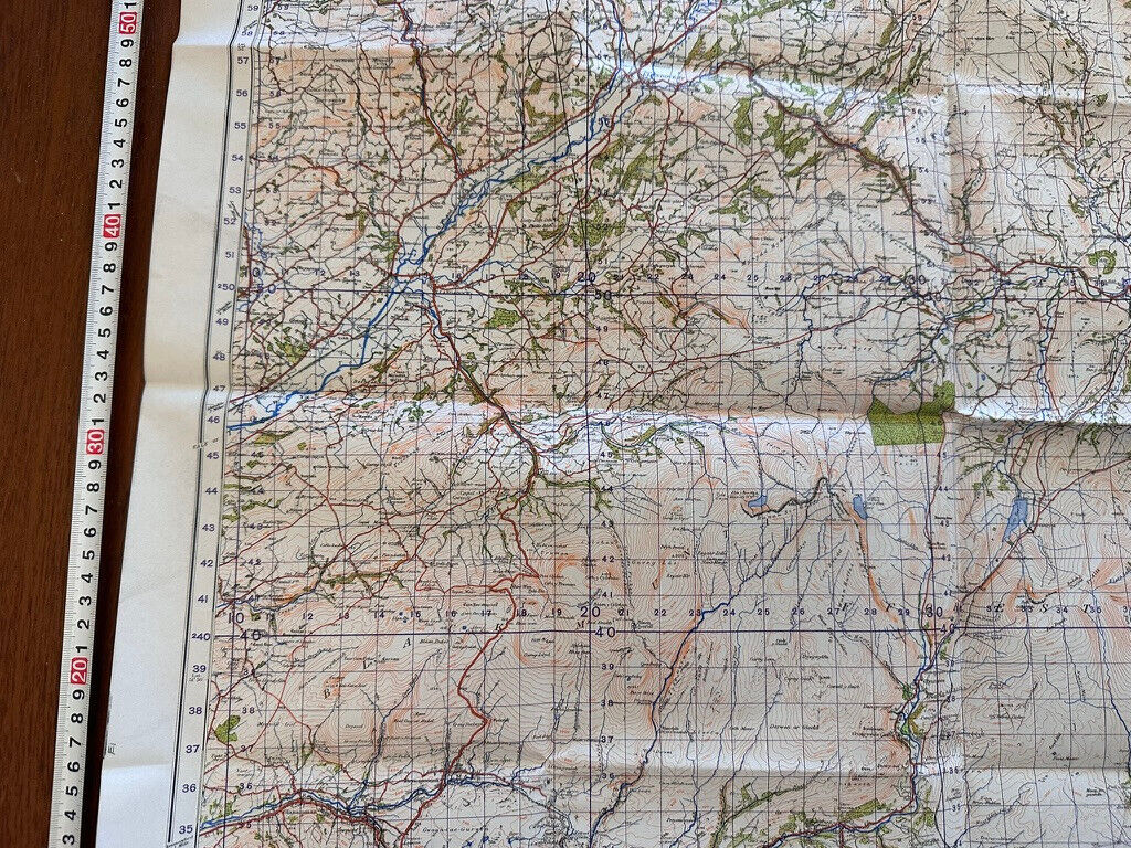 Original WW2 British Army GSGS OS Map of England & Wales - Brecon & Llandovery - The Militaria Shop