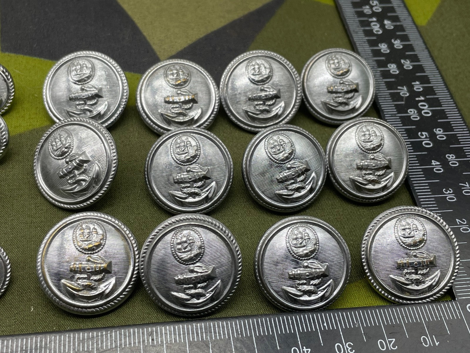 Original Port Of Bristol Authority Police (20 Officer Unit) Tunic Buttons - The Militaria Shop