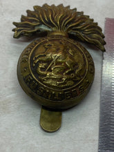 Charger l&#39;image dans la galerie, WW1 British Army Northumberland Fusiliers Regiment Cap Badge
