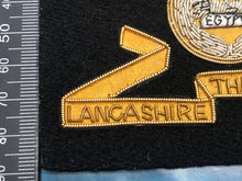 Charger l&#39;image dans la galerie, British Army Bullion Embroidered Blazer Badge - The Lancashire Fusiliers Regimen
