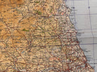 Original WW2 British Army RAF Navy Base Map of England - South West - Cornwall - The Militaria Shop
