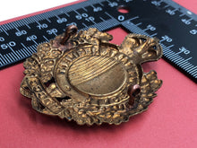 Load image into Gallery viewer, Original WW2 British Army Cap Badge - King&#39;s Own Malta Regiment
