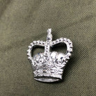 British Army Metal Rank Badge in Chromium plated metal - Small Crown - Staff Sgt - The Militaria Shop