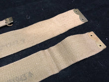 Load image into Gallery viewer, Original WW2 British Army 37 Pattern Khaki L-Straps Webbing - Wartime Dated
