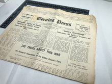 Load image into Gallery viewer, Original WW2 British Newspaper Channel Islands Occupation Guernsey - Oct 1941
