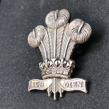 Load image into Gallery viewer, Original WW2 British Army Cap Badge - Royal Regiment of Wales - The Militaria Shop
