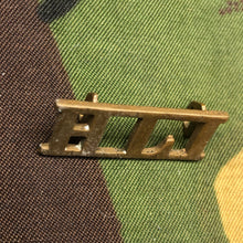 Load image into Gallery viewer, Genuine British Army WW1 Brass Shoulder Title - Highland Light Infantry HLI - The Militaria Shop
