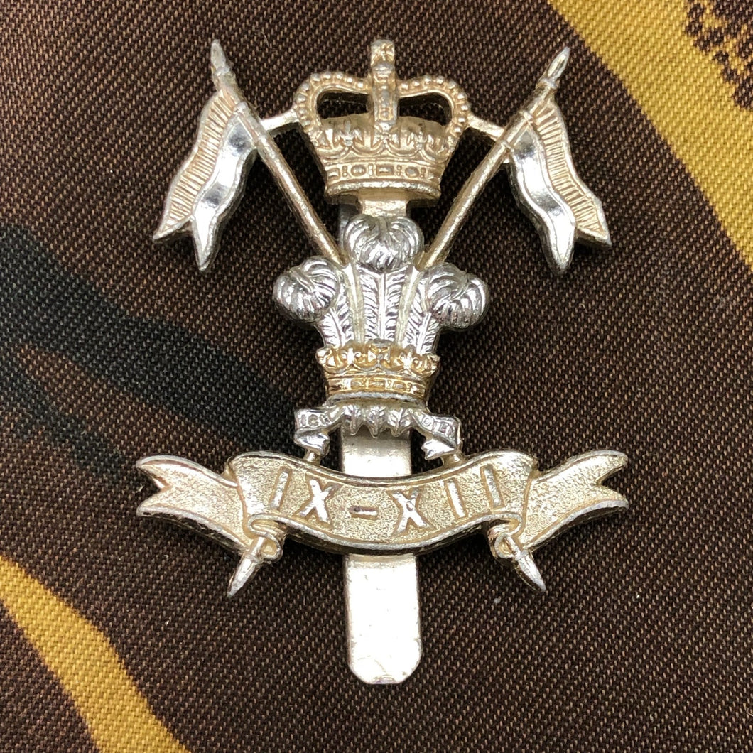 Original British Staybrite Army Cap - 9th/12th Royal Lancers - The Militaria Shop