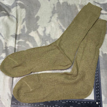 Load image into Gallery viewer, Original British Army WW2 New Old Stock Officers Wool Khaki Socks - Varied Sizes
