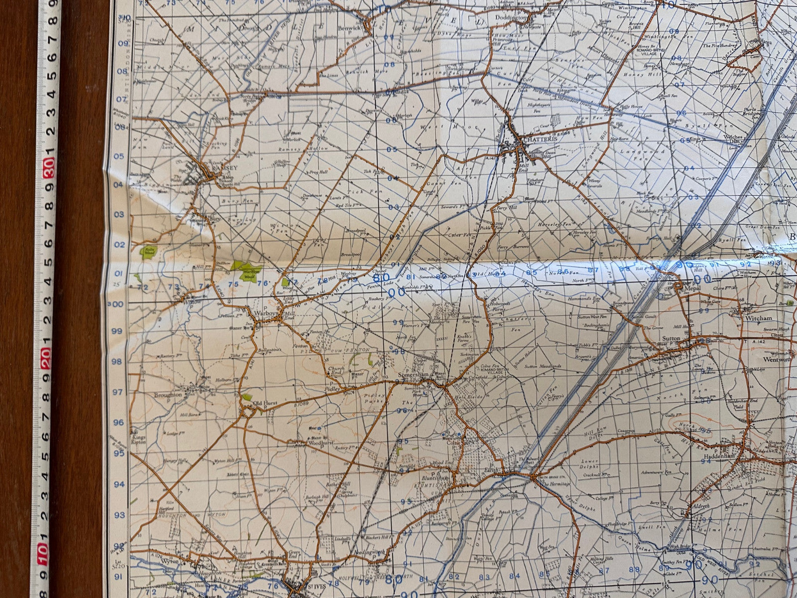 Original WW2 British Army GSGS OS Map of England - Ely - The Militaria Shop