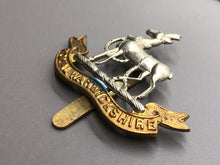 Load image into Gallery viewer, Original WW2 British Army Royal Warwickshire Cap Badge
