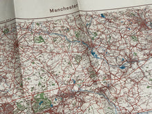 Load image into Gallery viewer, Original WW2 German Army Map of UK - Manchester / Liverpool / North West England
