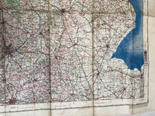 Lade das Bild in den Galerie-Viewer, Original WW2 British Army / RAF Bases Map - North Midlands &amp; Lincolnshire
